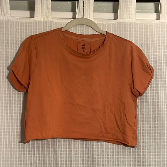 Free People Tops - Free People Rust Cropped Tee